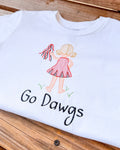 Custom Cheerleader Shirt/Bubble